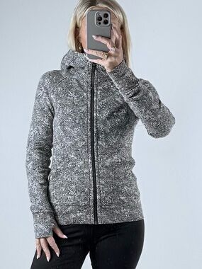 lululemon scuba Heathered Gray Full-Zip Hooded sweatshirt Jacket